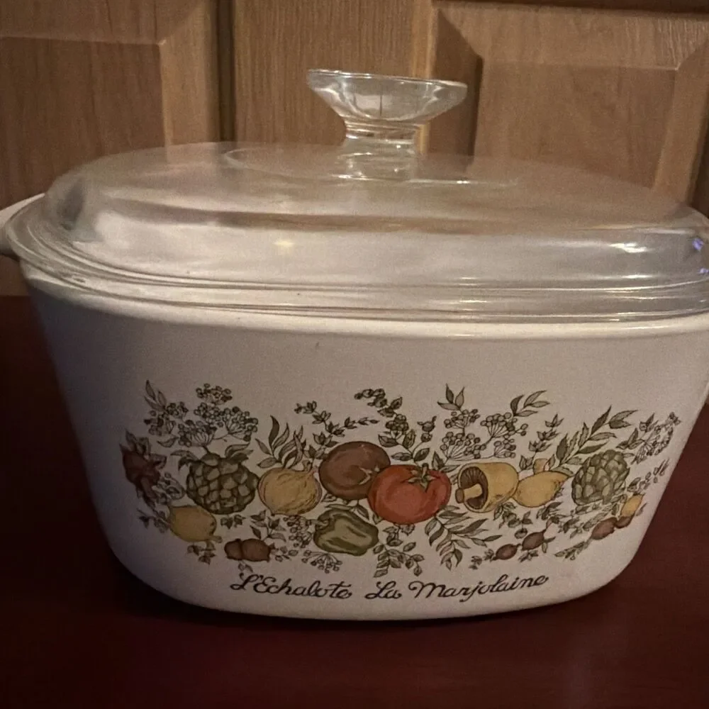 Corning Ware Spice of Life 3 Quart Square Casserole A-3-B With A-9-C LID Perfect